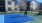 senior adult man playing pickle ball